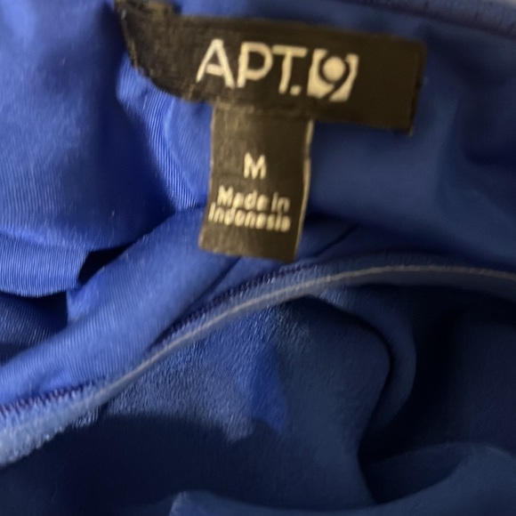 Blue One Shoulder Mini Dress by Apt 9 / Size Medium - Picture 7 of 8